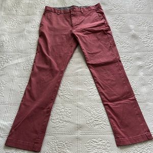 Banana Republic Aiden Chino 32X32 Red Pants Men